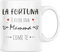 Vulfire Mamma Tazza Regalo donna compleanno Idea originale Idee Regali per lei per Natale festa della mamma, Fortuna una Mamma come te (Mamma, ceramica)