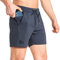 BROKIG Herren Sport Shorts Schnell Trocknend Kurze Hose Sporthose Trainingsshorts für Laufsport(Dunkelgrau,M)