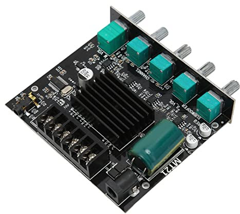 Power Amplifier Board, Adjustable Amplifier, 2.1 Channel, Bluetooth 5.0, Subwoofer, High Power, Stereo, With Short Circuit, Overcurrent, Overheating, Anti Reverse Connection, Overload Protection