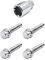 SIMONI RACING BRA/60 Kit 4 Bulloni Antifurto - Bulloni antifurto per Ruote Chiave 17-19 M12x1.25 Lunghezza 50 mm