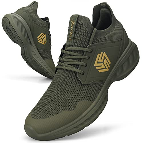 Giniros Laufschuhe Herren Sneaker Schuhe Sportschuhe Turnschuhe Running Tennis Freizeit Straßenlaufschuhe Fashion Leichtgewichts Atmungsaktiv Walkingschuhe Outdoor Fitness Gym Jogging Hallenschuhe