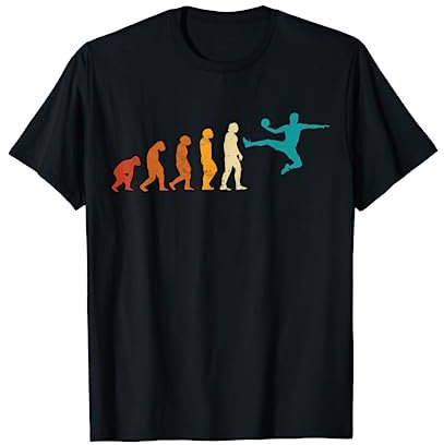 Evolution Handball Spieler Kinder Jungs Männer Handballer T-Shirt