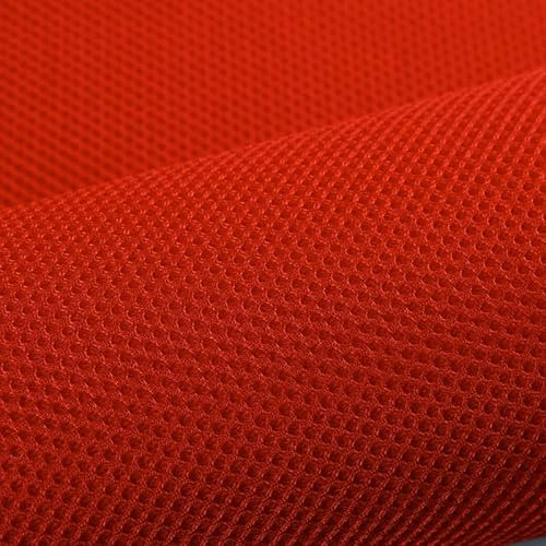 1MX1.6M - Malla sándwich transpirable de tres capas, tela de malla 3D, tela de malla elástica, tela de cama de aire, tela para sofá, materia prima (rojo)