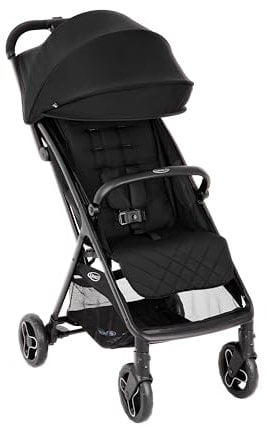 Graco - Myavo Kinderwagen, leicht, schnell zusammenklappbar, ab Geburt bis ca. 4 Jahre (22 kg), mit Regenabdeckung, Midnight