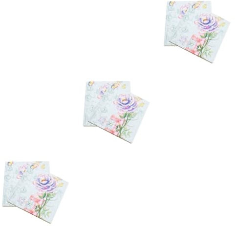 SOLUSTRE 60 Stk Bedruckte Papierhandtücher Decoupage-servietten Zum Basteln Stoffservietten Cartoon-servietten Geburtstagsservietten Papier Geschnitten Drucken