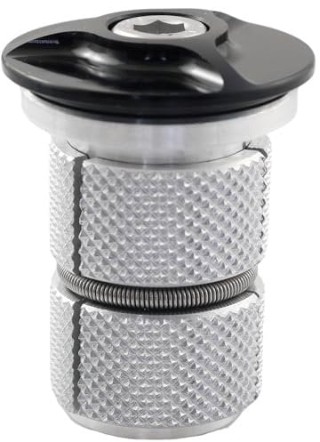 RLECS Bike Headset Plug Black Bicycle Stem Headset Top Cap Cover for MTB BMX Mountain Road, Bike Fork Expander Bung Plug