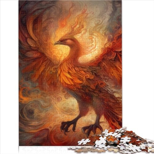 Für Kinder Puzzle Roter alchemistischer Phönix, 1000-teiliges Papppuzzle ab 12 Jahren, Geschenk und Spielzeug für Kinder ab 12 Jahren (26 x 38 cm)