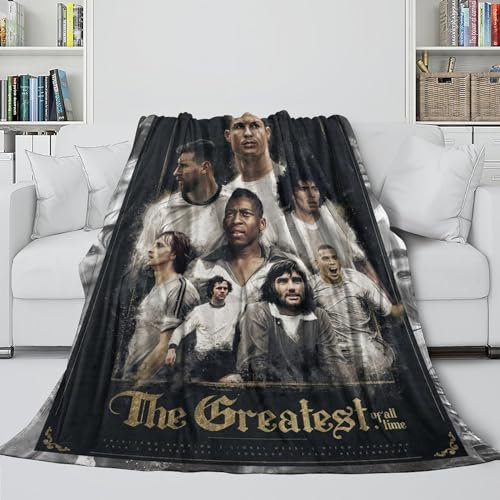 Ronaldo Flanell Decke - Fußball Warme Decken Für Bringen Wärme Und Komfort - Sofa Bett Büro Dekor - Weihnachten Geburtstag Geschenk Idee 60x80inch(150x200cm)
