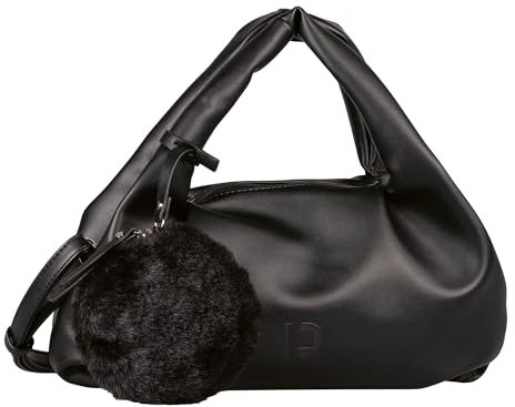 TOM TAILOR Denim Nila Damen Shopper Umhängetasche Reißverschluss Mittelgroß Schwarz