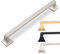9BUILD 10 Pack 160mm Brushed Satin Nickel Kitchen Cupboard Handles - Door and Drawer Zinc Alloy Handles for Wardrobe and Cabinet