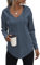 Tanmolo Kapuzenpullover Damen Hoodie Pullover Sweatshirt Langarm Tops Casual Oberteile Graublau, S