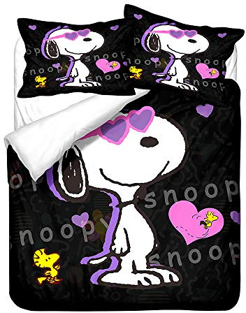 Bettwäsche-Set S/oopy, Kopfkissenbezug 80 X 80 cm,Mädchen Baby Bettbezug 135 X 200,Bettwaren-Sets Für Kinder Kinderbettwäsche,Kissenbezug (C,135x200cm+80x80cmx1)