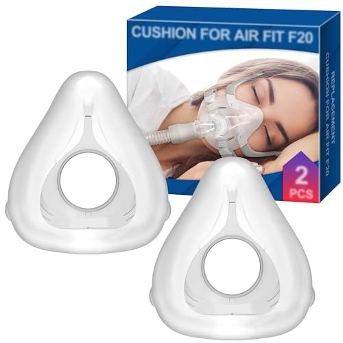 BlessEase 2er-Pack Ersatzmaske (L) für Airfit F20, zuverlässige Dichtung & weichere Passform, kompatibel mit Originalrahmen, Hochwertiges CPAP-Zubehör von BlessEase (L)