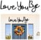 Love You Bye Above Door Sign,Wall Art Decor for Hallway and Stairs,Entryway Wall Sticker,Unique Love Letters Sign with Double-Sided Tape,Warm Family Sign Gift for Home Decorations