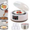 Genérico Yogurtera ProbióTica, MáQuina EléCtrica para Hacer Yogur, Incubadora De Yogur Multifuncional para El Hogar De 1200 Ml con 5 Tarros De Yogur, Yogurtera con Control De Tiempo Ajustable
