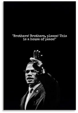 YRAEYWAER Malcolm X (5) Poster, ästhetische Dekoration, Wohnzimmer, modern, Familie, Schlafzimmer, Wohnzimmer, Wandkunst, Dekoration, Poster, 30 x 45 cm, ungerahmt