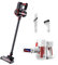 GYWZTJ Aspirateur sans Fil – Balai Aspirateur Autonomie de 40 Min, Aspirateur Balai sans Fil Puissant, Aspirateur Laveur avec Réservoir d'eau et Deux Types de Brosses Anti-Acariens (Noir)