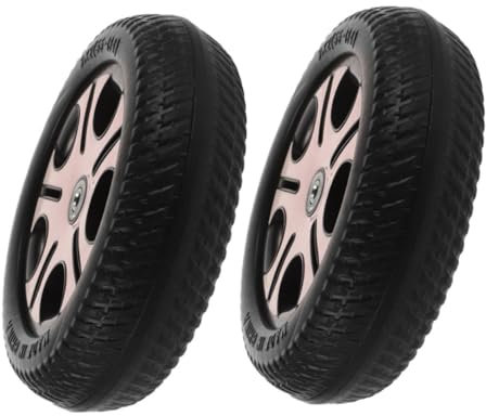 BESPORTBLE 2 Stück Ersatzräder Für Kinderfahrrad Und Dreirad 0,8cm Loch rutschfest Leicht Montierbar Leichtmetallfelgen Universell Kompatibel Für Kinderroller Und Dreiräder Stabil Für Unterwegs