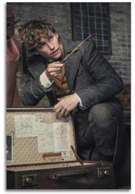 SACPFGUE Filmposter Fantastic Beasts And Where to Find Them, 2 Poster, dekoratives Gemälde, Leinwand, Wandposter und Kunstdruck, moderne Familienschlafzimmer-Dekoration, Poster, 20 x 30 cm