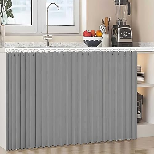YSZBD Tenda per Coprire Scaffale Tenda per Armadio Aperto Tendina Sottolavello Cucina Tende del Panno Antipolvere della Armadietti(#7,W180xH100cm)