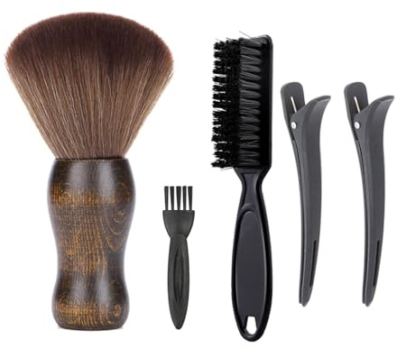 Bartpflegeset für Herren, 5-teilig, Gesichtsreinigungsbürsten für die tägliche Gesichtsreinigung, Reise-Design, langlebig, Faser-Bart-Trimm-Set