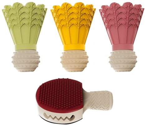 Leckerli-Spender für Hunde, Badminton-Form, lustiges interaktives Haustierzubehör, Futterspender für Hunde, für Training, Käse, Würfel, Fleisch, Sticks, Joghurt, Reisen, Pool, Park, Hof, Schlafzimmer
