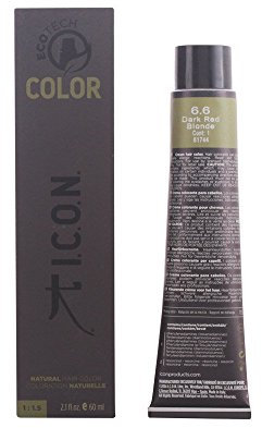 Icon Ecotech Natural Color 6.6 Dark Red Blonde Tinte - 60 ml