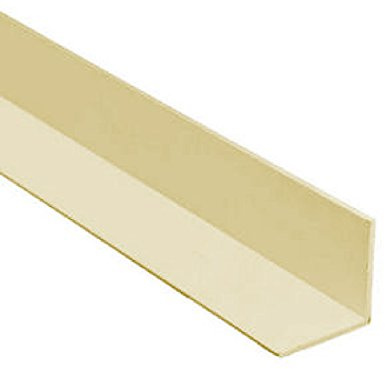 5 x Cream 1 Metre UPVC Plastic Rigid Angle 40 x 40mm Corner Cover Trim 90 Degree