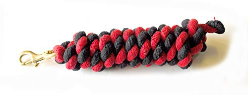 Rhinegold Doppelseil, 0, schwarz/rot, Einheitsgröße