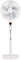 Igenix DF1670 Digital Pedestal Fan – 12 Speed Settings, Oscillating with Remote, LED Display, Timer & Silent/Natural Modes – Adjustable Cooling for Home & Office – White
