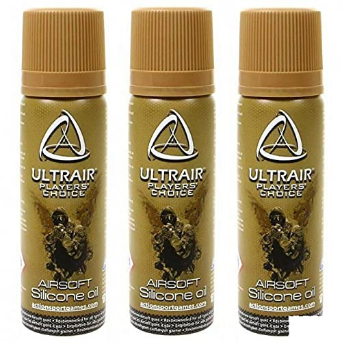 ASG Lot de 3 Huiles de Silicone en Spray lubrifiant pour réplique Airsoft et Pistolet à Bille