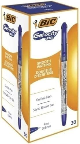 BIC Gelocity Gelschreiber, Blau, 30 Stück