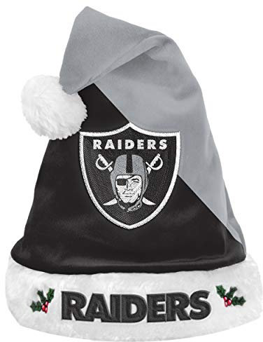 Forever Collectibles Foco NFL Las Vegas Raiders 2020 Basic Santa Claus Hat Mütze Weihnachtsmannmütze Nikolaus Weihnachten