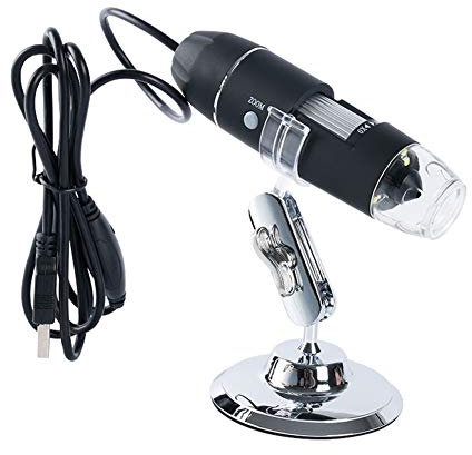 Meichoon 1600X Digital-Mikroskop,Elektronisches Handmikroskop,USB HD Mikroskop,Vergrößerungskamera mit 8 LED Leuchten,Kompatibel mit Windows,NB03C