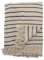 Bloomingville Hochwertige Tagesdecke 160 x 130 cm – Vielseitige Kuscheldecke aus recycelter Baumwolle, ideal als Sofadecke oder für Bett und Garten, kuschelig weich und pflegeleicht (Schwarz-Weiss)