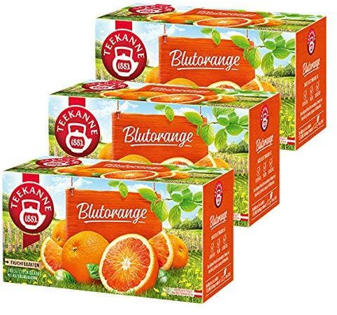 Teekanne Österreich Früchtegarten Blutorange, 20 Teebeutel, 3er Pack (3 x 60 g)