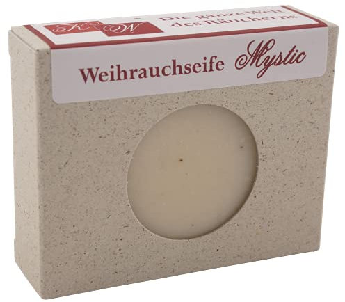 Handgemachte Weihrauchseife „Mystic“ 100g – Pflegend & Entspannend mit naturreinem Weihrauch, Babassu- & Jojobaöl – Ideal für Trockene Haut