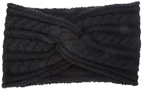 Only Damen ONLSALLY Life Cable Knit Headband Headwear, Black, One Size