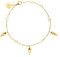 Purelei® Akala Armband Damen – Mit Muschelanhängern & echten Süßwasserperlen – Edelstahl 18K vergoldet/rosé/silber – Verstellbar 16–19 cm – Wasserfest (Gold)