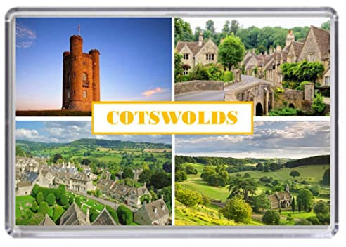 Cotswolds United Kingdom England Souvenir Acrylic Fridge Magnet (Standard: 70x45mm)