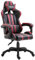 YITHOPI Relaxsessel Fernsehsessel Sessel Stuhl Bürostuhl Bürosessel,Gaming-Stuhl Weißrot Kunstleder,Ergonomische Lounge-Halter 61.5 x 68 x (115-122) cm (L x B x H)