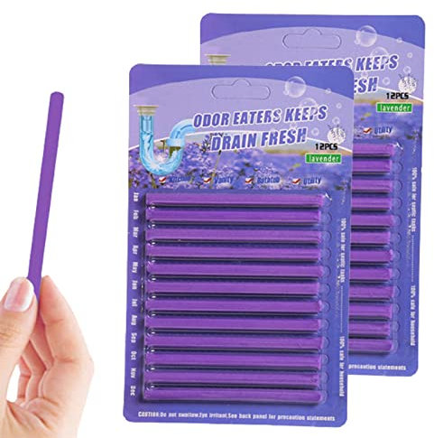 Drain Cleaner Sticks, 24 Stück Abflussreiniger Sticks, Stoppe Stinkende & Verstopfte Abflüsse, Rohrreiniger/Abflussreiniger Für Spülbecken, Drainsticks Für Die Rohrreinigung