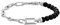 Thomas Sabo Herren Armband mit schwarzen Onyx-Beads und Kettengliedern Silber, aus geschwärztem 925er Sterlingsilber, Länge 19 cm, A2088-507-11-L19V
