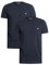 Emporio Armani Underwear Men's 2-Pack T-Shirt Crew Neck Logo, Marine/Marine, S (Pack of 2)