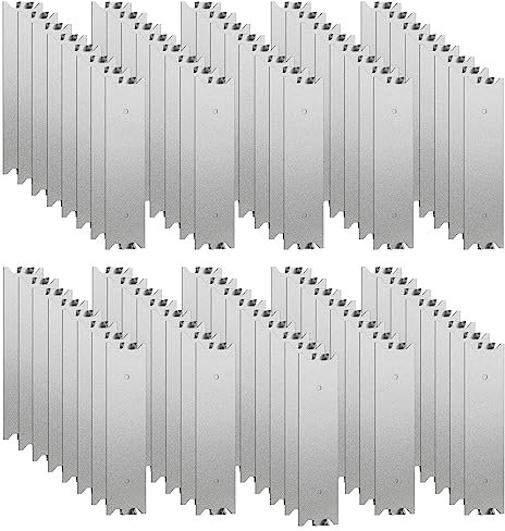 Therwen 70 Pcs Accessories Nail Plate for Studs 6 x 1.5 Inch Cable Protector Plate Safety Furniture Hardware with Pointed Prongs for Protecting Plumbing and Wiring