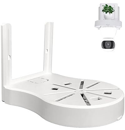 Universal Wall Mount for Dome Camera, Surveillance Camera, 3-Axis Adjustable Plastic Holder with Clip on the Socket for Mounting IP CCTV Cameras Indoors and Outdoors