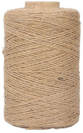 Corda di Spago di Lunghezza 300 M, Diametro 1 Mm, 1 Filo, Spago di Iuta in Fibra, Corda di Iuta per Arti e Mestieri