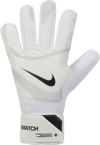 Nike Unisex Torwarthandschuhe Nk Gk Match - Ho23, Weiß - Schwarz, FJ4862-100, 10