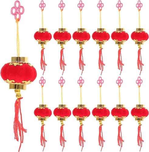 KanDuo Papierlaternen-Dekorationen im orientalischen Stil, leichte Abdeckung, for Neujahr, Frühlingsfest, Party, Zuhause, Büro, Auto, Baumdekorationen. Doppelter Komfort