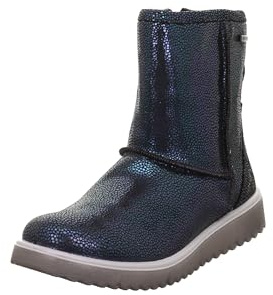 Superfit Mädchen LORA warm gefütterte Gore-Tex Stiefel, SCHWARZ/BLAU 0020